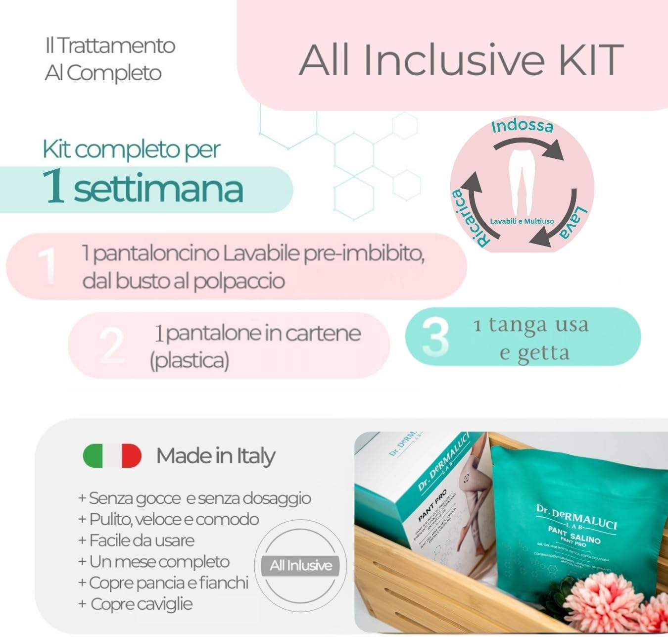 Pantalón Envolvente con Sal Remodeladora