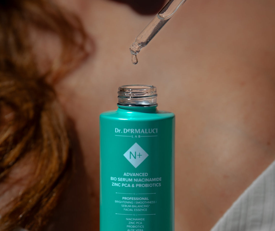 niacinamide serum bottle skincare ingredient for balanced skin