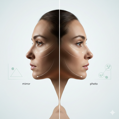 Why Your Skin Looks Different in the Mirror Than in Photos (The Science of Light, Lens and Perception)