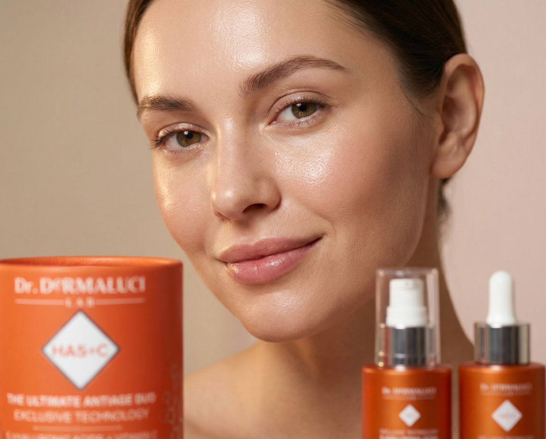 woman applying hyaluronic acid serum in skincare routine