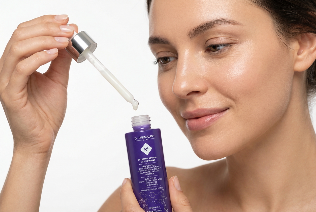 Dr. Dermaluci Lab organic gentle skincare for sensitive skin gentle and effective with a thought of sustainable packaging and care for oneself