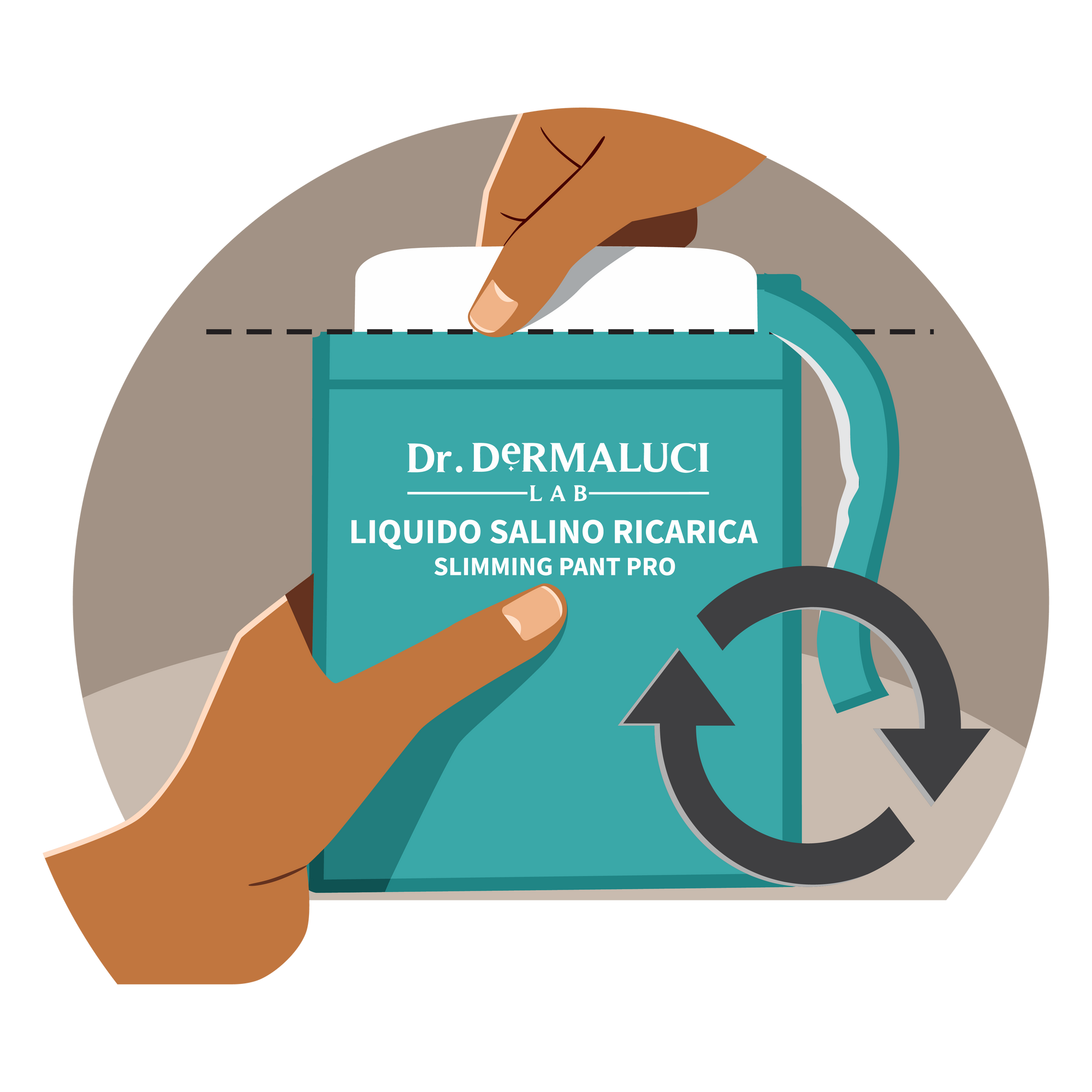 Comfortable and convenient design in Dr. Dermaluci Lab's Slimming Pant Pro Kit, featuring disposable pants and thongs for a relaxing treatment.