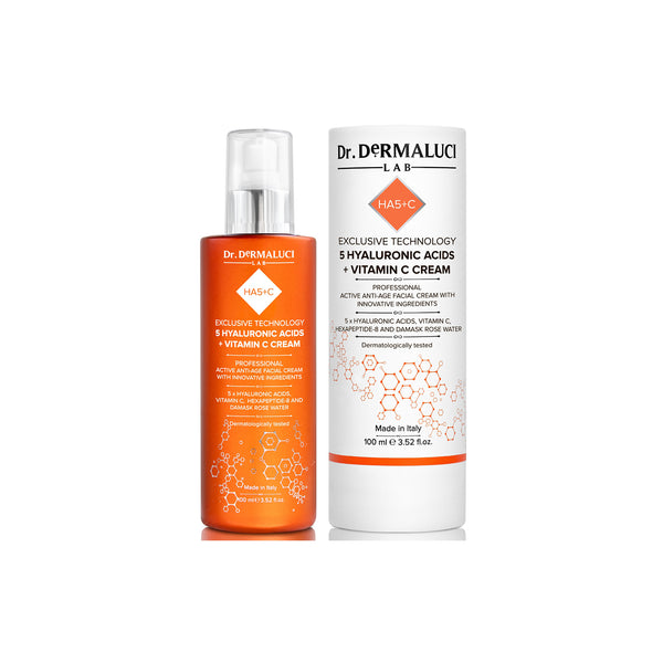 Crème Anti-Âge Formulation Exclusive Aux 5 Acides Hyaluroniques Et Vitamine C