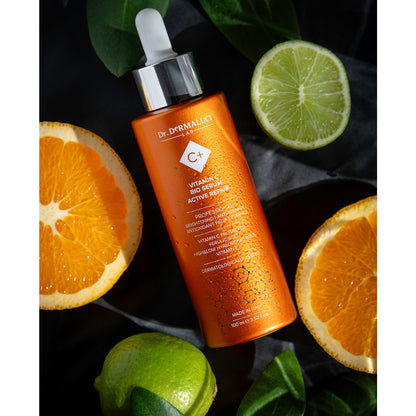 Sérum Facial con Vitamina C Protegida, Ácido Ferúlico y Ácido Hialurónico de Alto y Bajo Peso Molecular